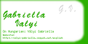 gabriella valyi business card